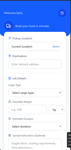 Sucexpress App Interface